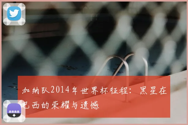 加纳队2014年世界杯征程：黑星在巴西的荣耀与遗憾